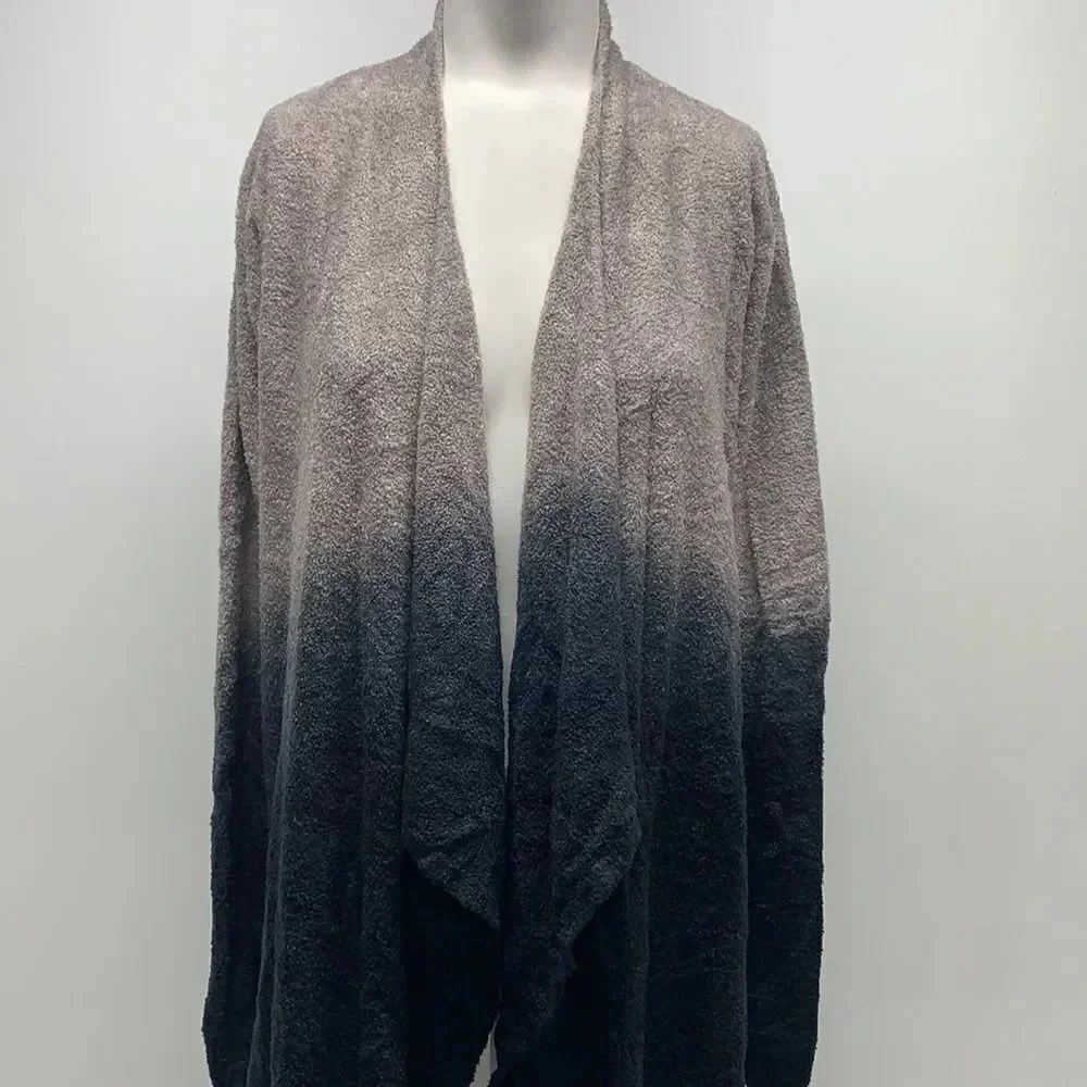 Barefoot Dreams Calypso Wrap Sweater Cardigan Knit Open Front Ombre #436 S / M